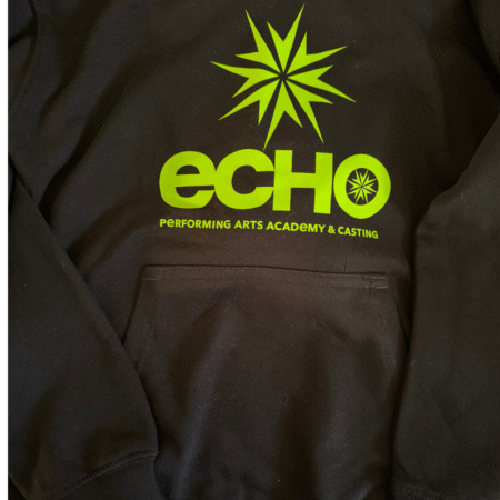 Spark on Front Hoodie Green Logo
